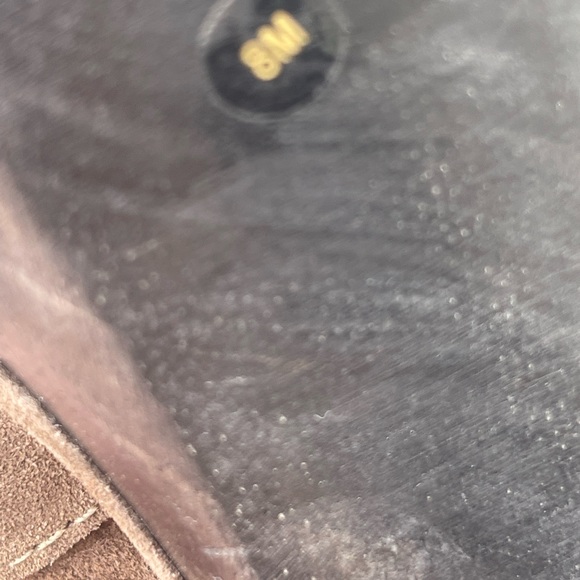 Vintage Juicy Couture Brown Suede High Heel Mules Clogs SZ 8 - Picture 10 of 11